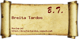 Breita Tardos névjegykártya